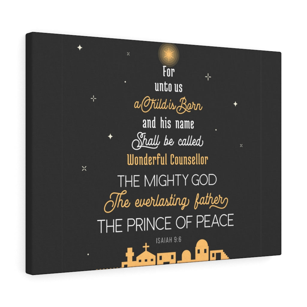 Scripture Walls The Everlasting Father Isaiah 9:6 Bible Verse Canvas Christian Wall Art Ready to Hang Unframed-Express Your Love Gifts