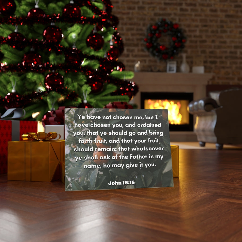 Scripture Walls The Father John 15:16 Bible Verse Canvas Christian Wall Art Ready to Hang Unframed-Express Your Love Gifts