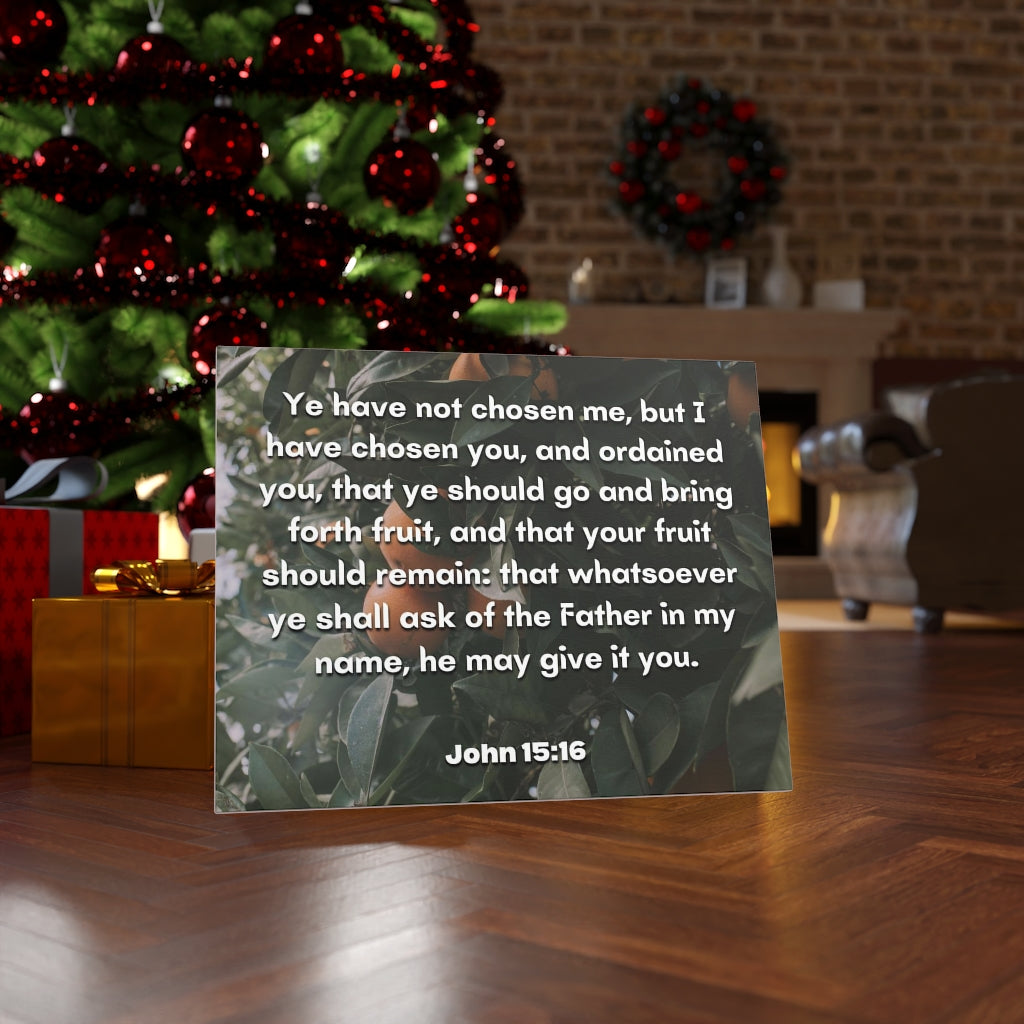 Scripture Walls The Father John 15:16 Bible Verse Canvas Christian Wall Art Ready to Hang Unframed-Express Your Love Gifts