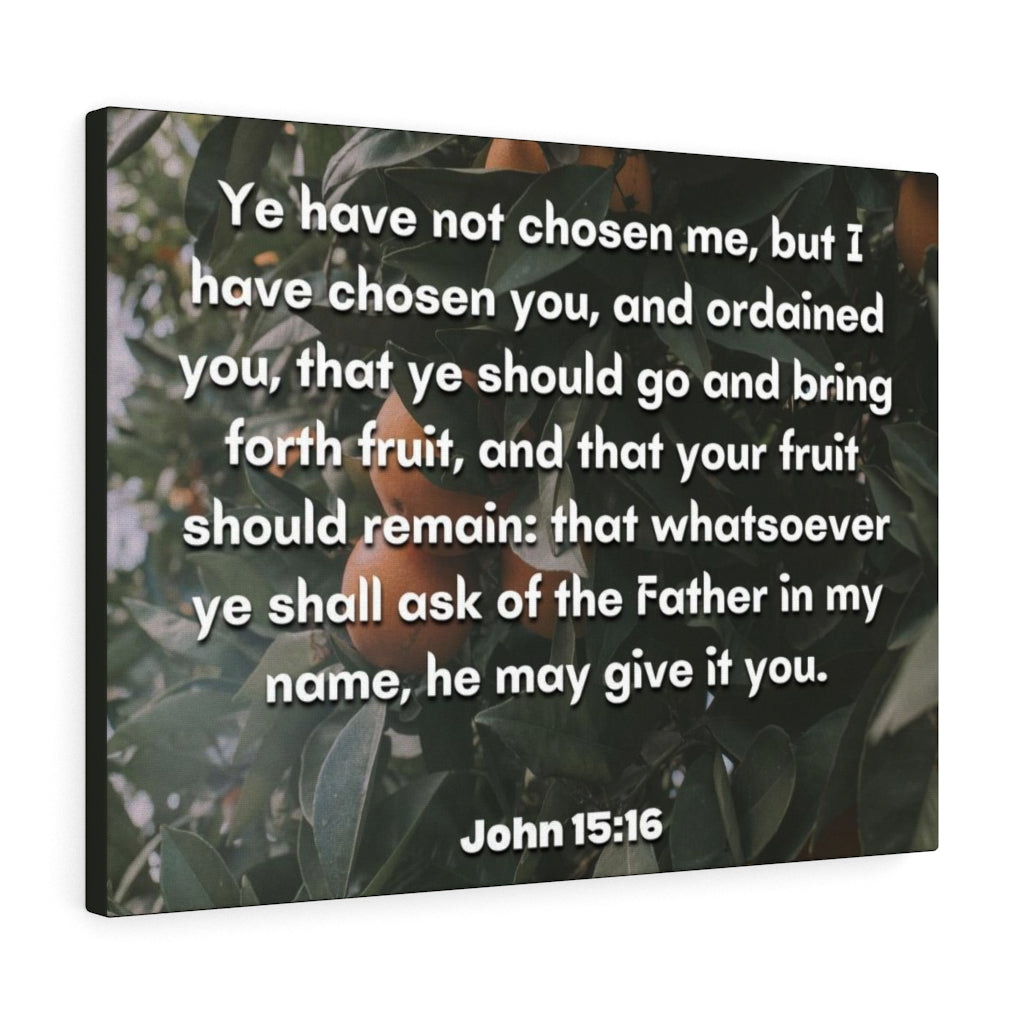Scripture Walls The Father John 15:16 Bible Verse Canvas Christian Wall Art Ready to Hang Unframed-Express Your Love Gifts
