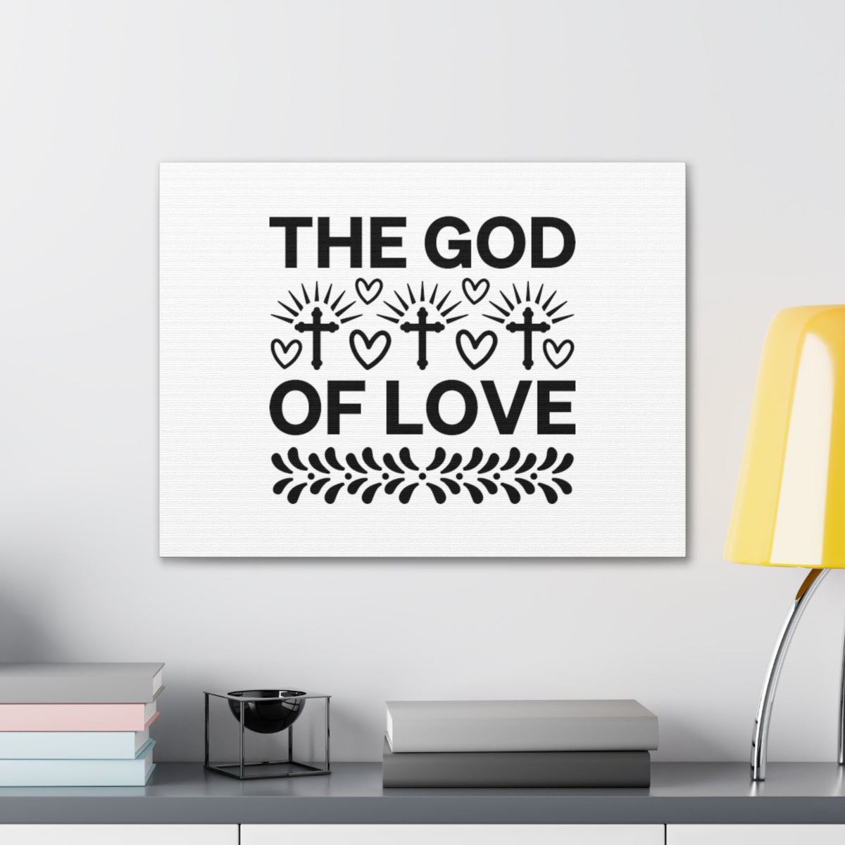 Scripture Walls The God Of Love 1 John 4:7 Hearts Christian Wall Art Bible Verse Print Ready to Hang Unframed-Express Your Love Gifts