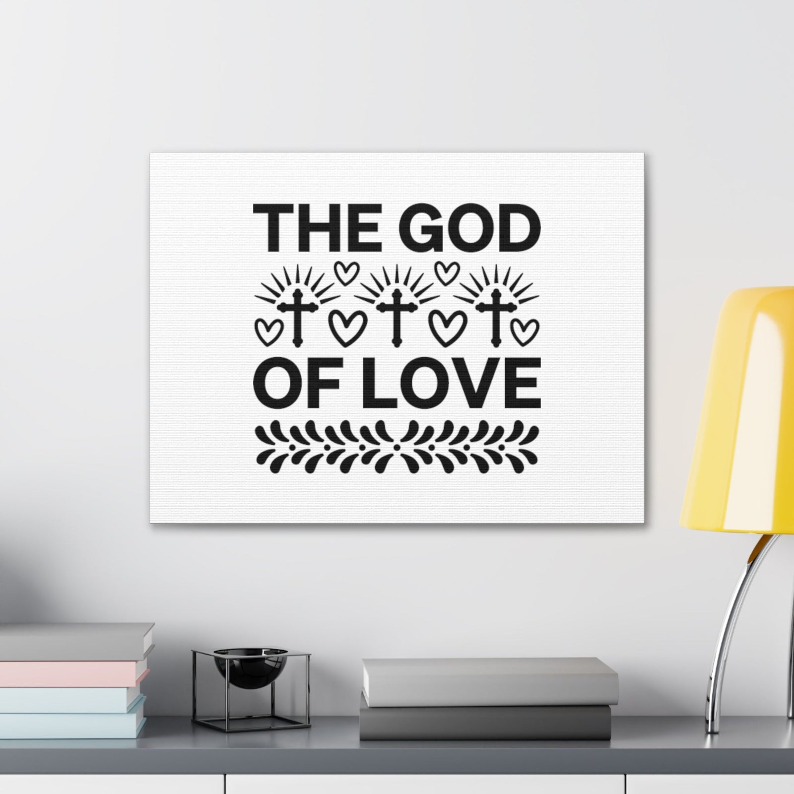 Scripture Walls The God Of Love 1 John 4:7 Hearts Christian Wall Art Bible Verse Print Ready to Hang Unframed-Express Your Love Gifts