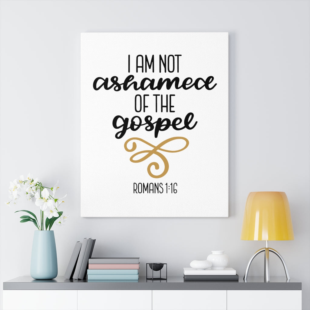 Scripture Walls The Gospel Romans 1:16 Bible Verse Canvas Christian Wall Art Ready to Hang Unframed-Express Your Love Gifts