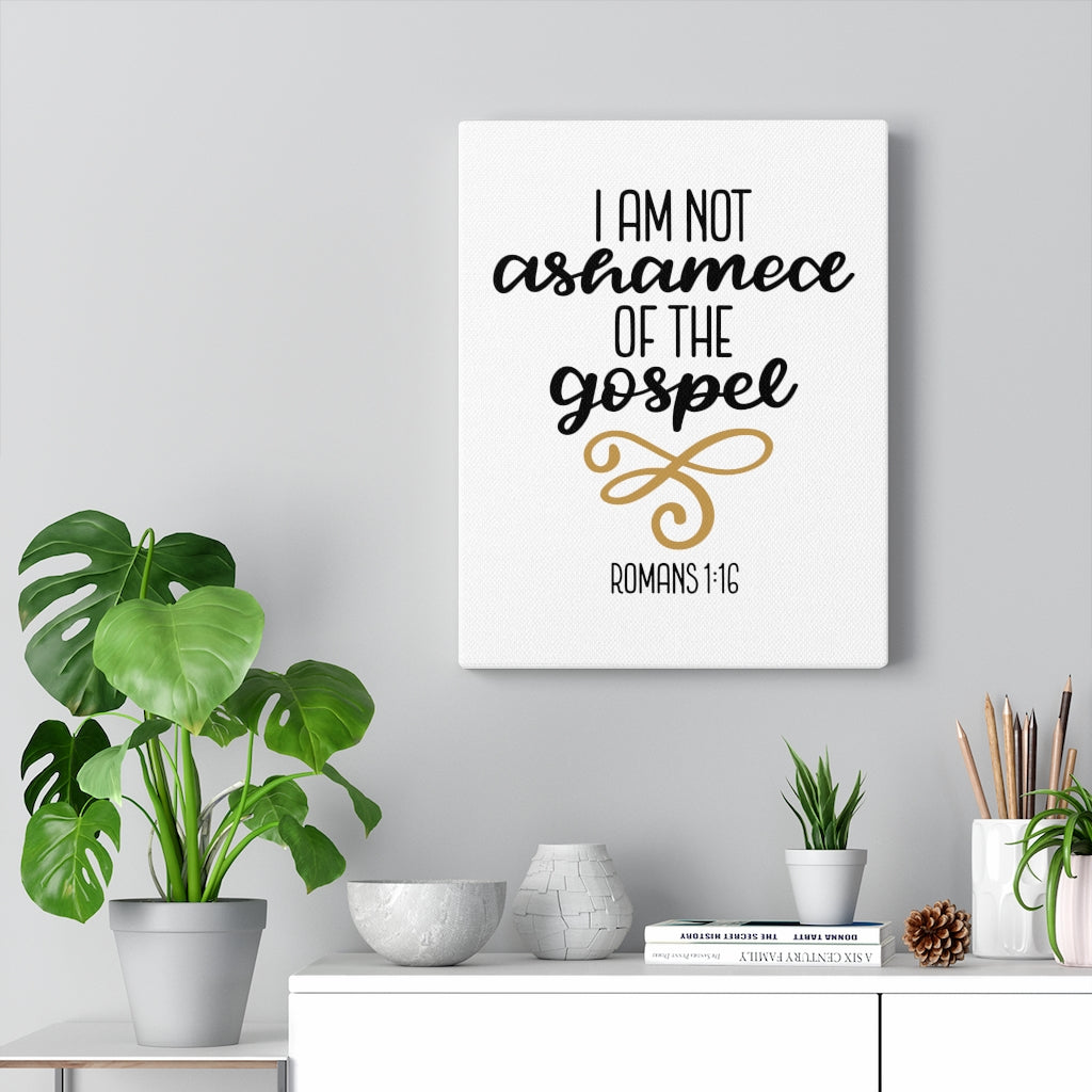 Scripture Walls The Gospel Romans 1:16 Bible Verse Canvas Christian Wall Art Ready to Hang Unframed-Express Your Love Gifts