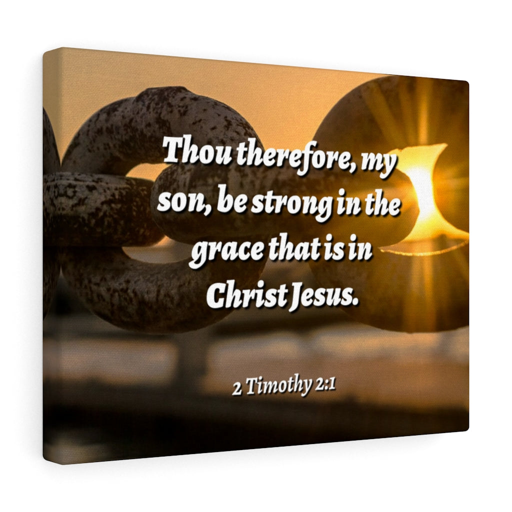 Scripture Walls The Grace 2 Timothy 2:1 Bible Verse Canvas Christian Wall Art Ready to Hang Unframed-Express Your Love Gifts