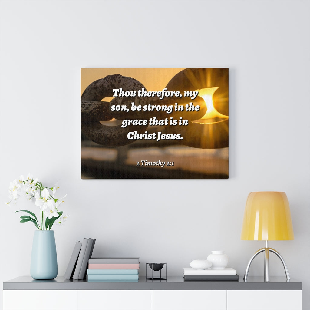 Scripture Walls The Grace 2 Timothy 2:1 Bible Verse Canvas Christian Wall Art Ready to Hang Unframed-Express Your Love Gifts