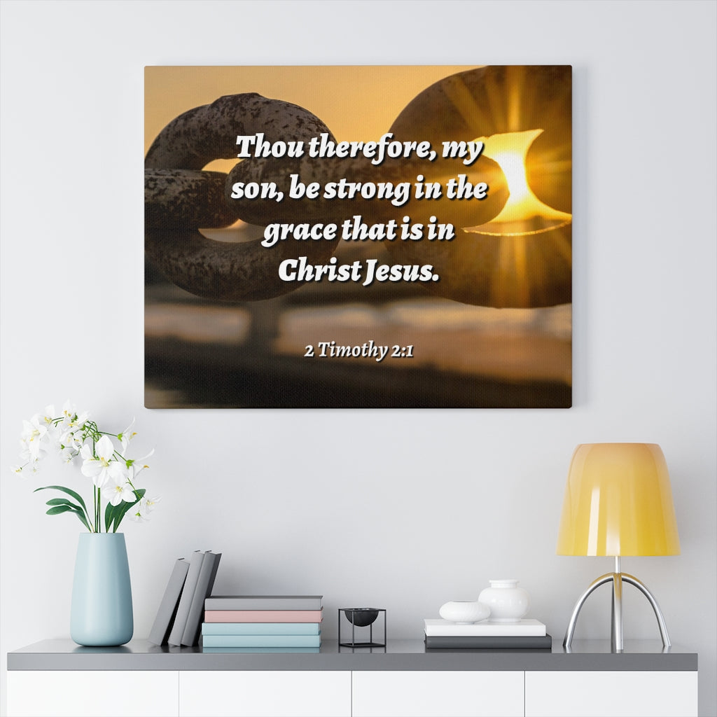 Scripture Walls The Grace 2 Timothy 2:1 Bible Verse Canvas Christian Wall Art Ready to Hang Unframed-Express Your Love Gifts