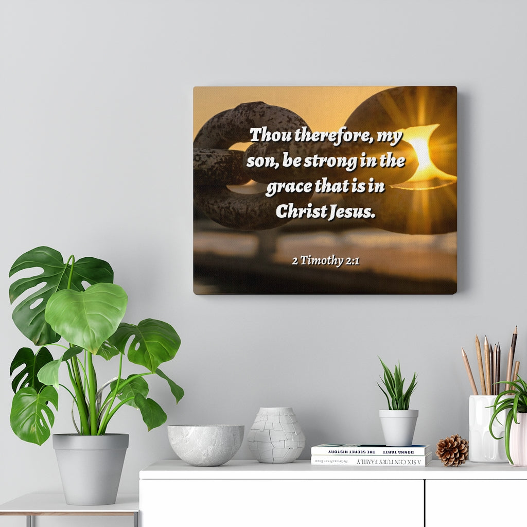Scripture Walls The Grace 2 Timothy 2:1 Bible Verse Canvas Christian Wall Art Ready to Hang Unframed-Express Your Love Gifts