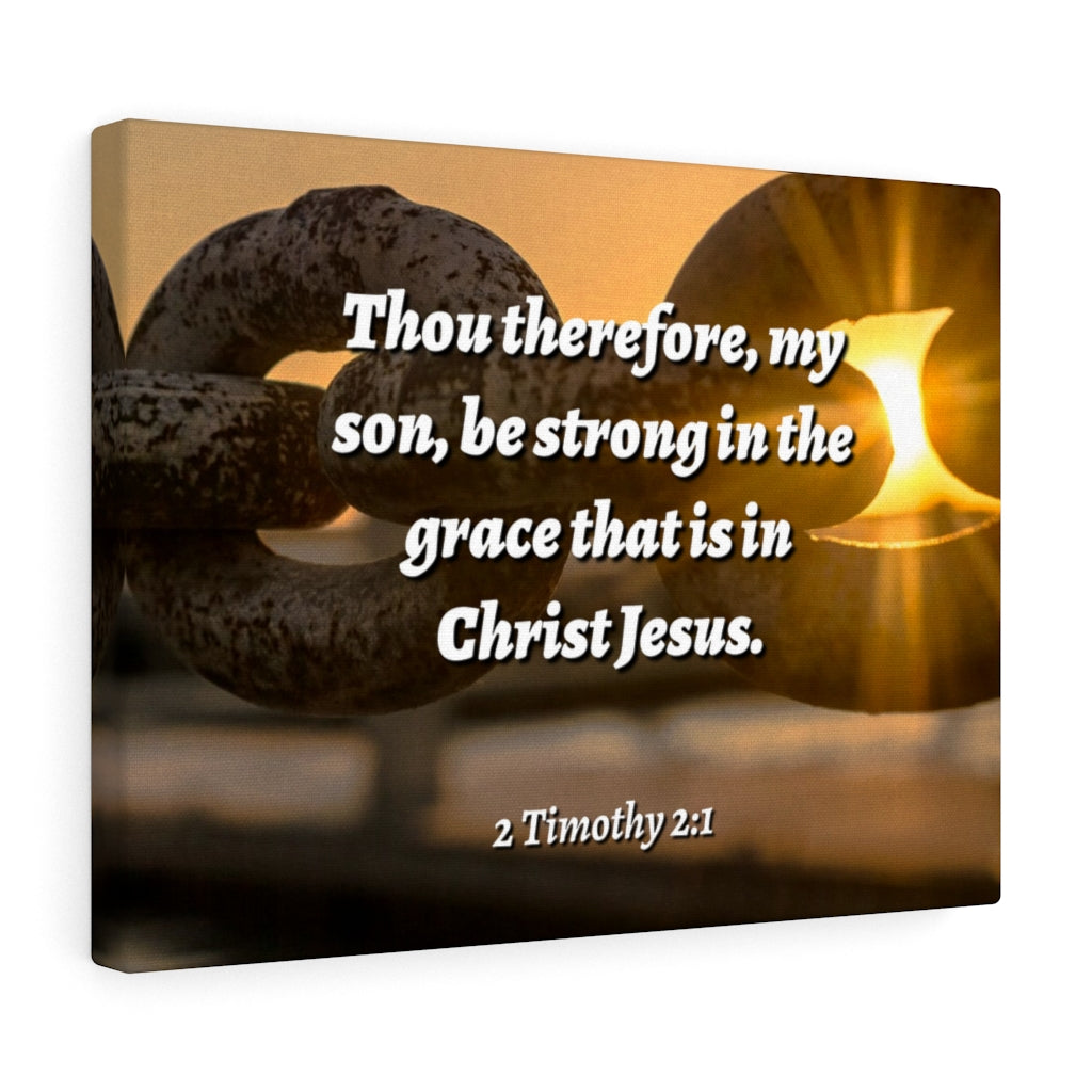 Scripture Walls The Grace 2 Timothy 2:1 Bible Verse Canvas Christian Wall Art Ready to Hang Unframed-Express Your Love Gifts