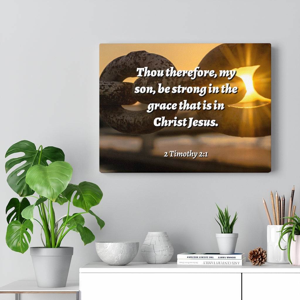 Scripture Walls The Grace 2 Timothy 2:1 Bible Verse Canvas Christian Wall Art Ready to Hang Unframed-Express Your Love Gifts