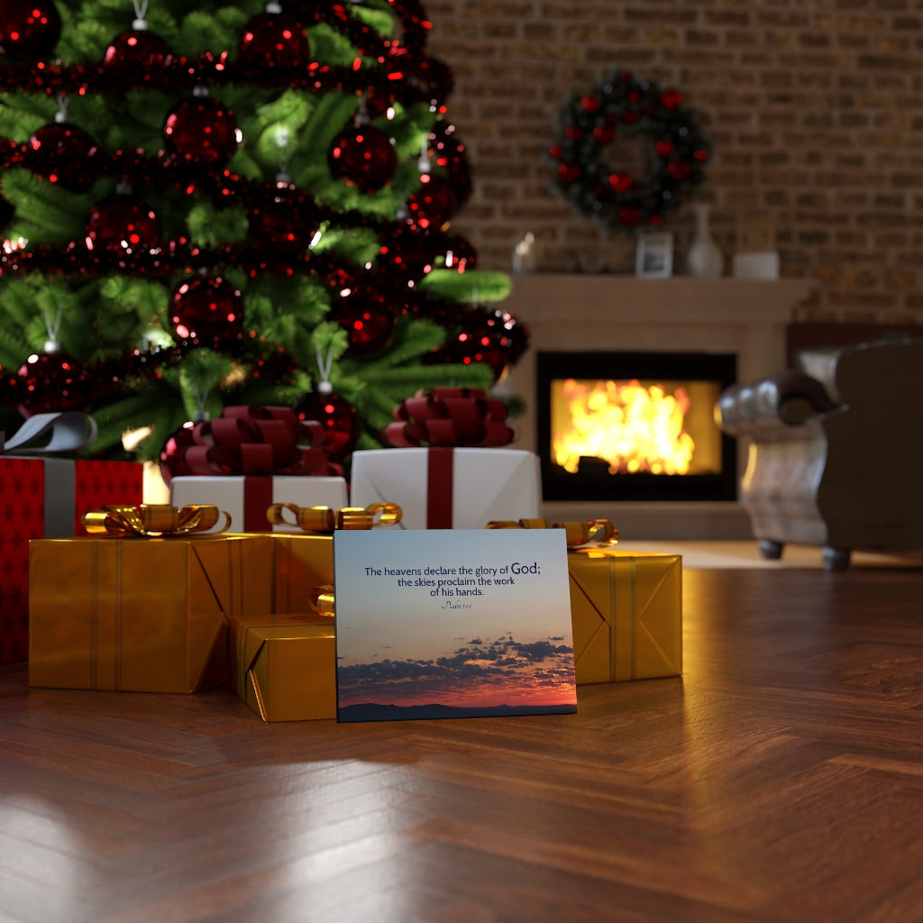 Scripture Walls The Heavens DeclAre Psalm 19:1 Bible Verse Canvas Christian Wall Art Ready to Hang Unframed-Express Your Love Gifts