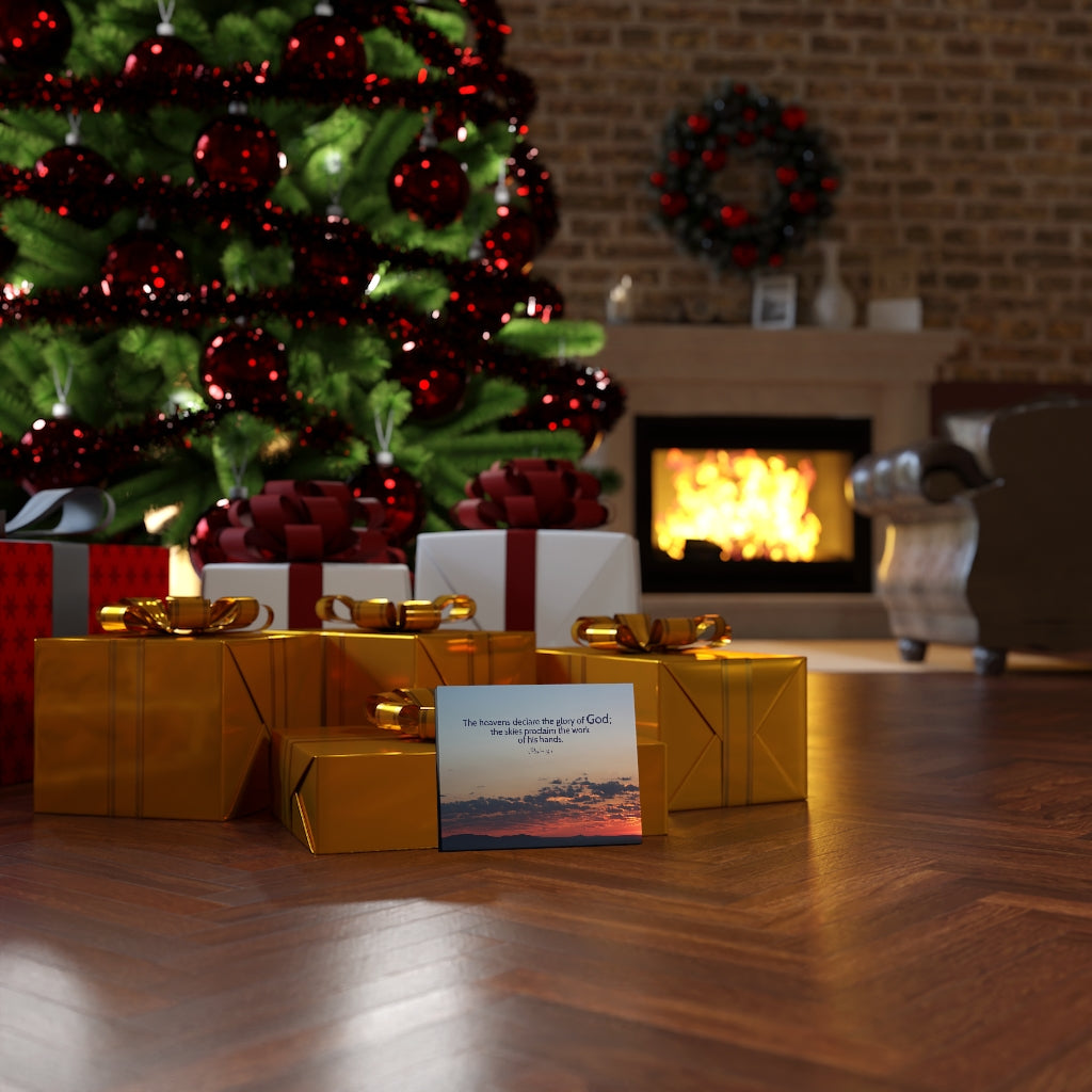 Scripture Walls The Heavens DeclAre Psalm 19:1 Bible Verse Canvas Christian Wall Art Ready to Hang Unframed-Express Your Love Gifts