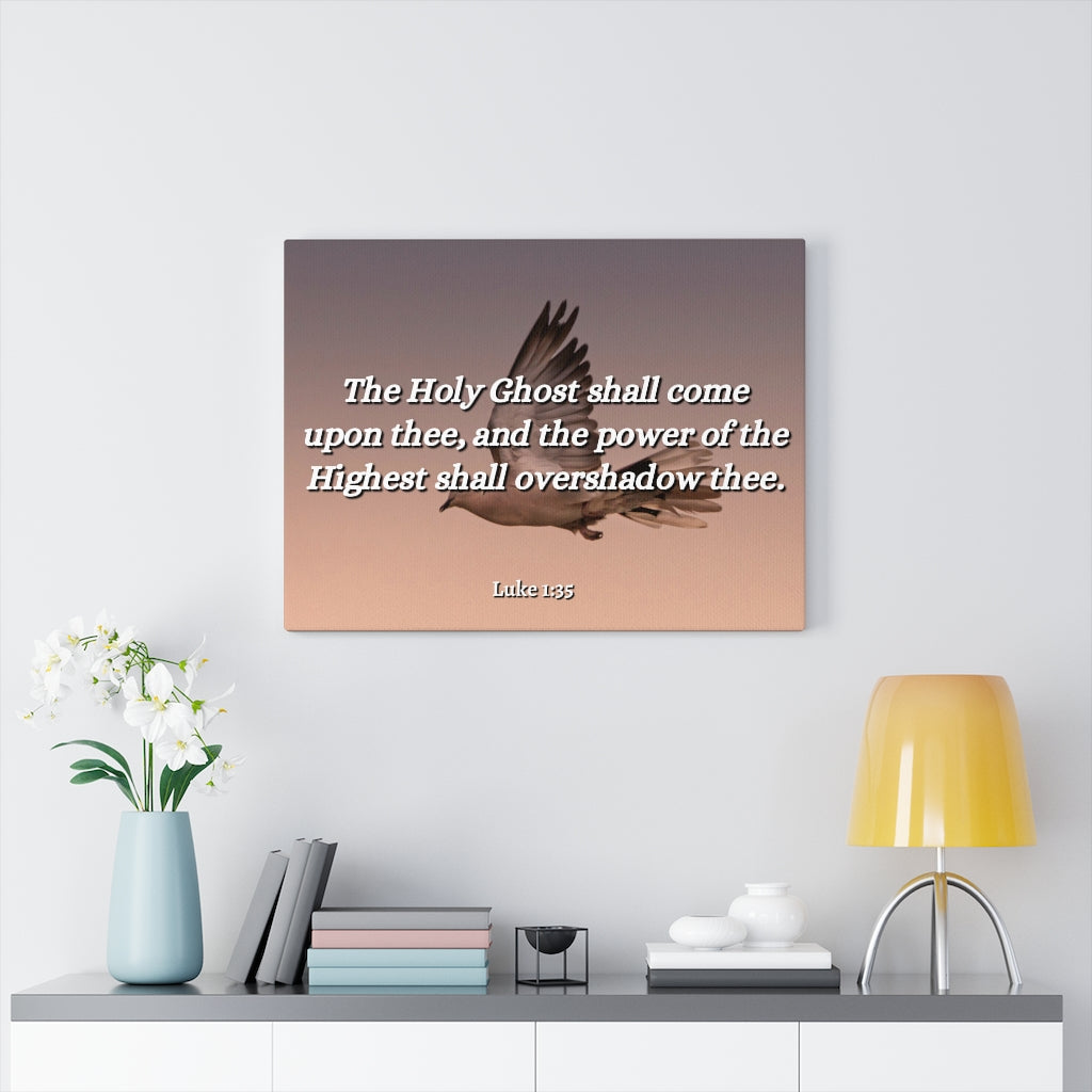 Scripture Walls The Highest Luke 1:35 Bible Verse Canvas Christian Wall Art Ready to Hang Unframed-Express Your Love Gifts