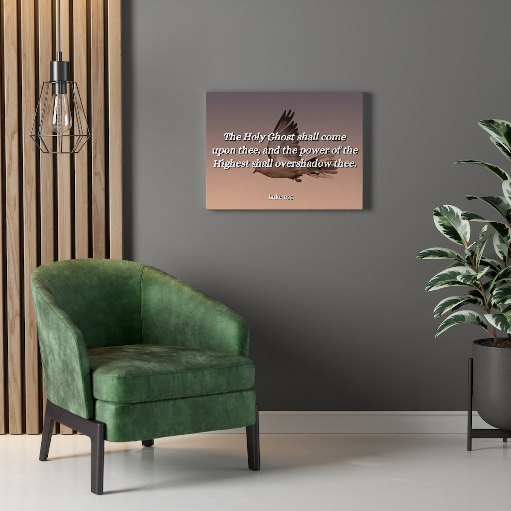 Scripture Walls The Highest Luke 1:35 Bible Verse Canvas Christian Wall Art Ready to Hang Unframed-Express Your Love Gifts