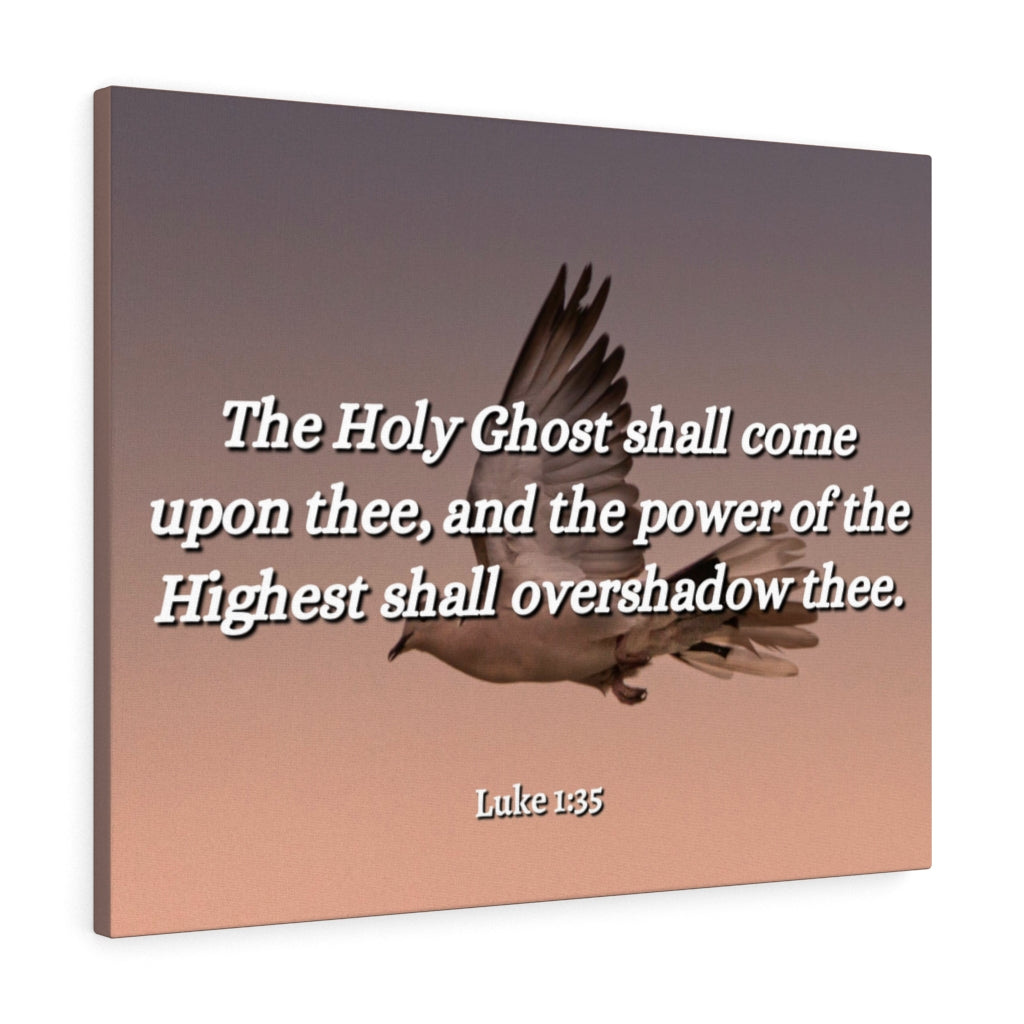 Scripture Walls The Highest Luke 1:35 Bible Verse Canvas Christian Wall Art Ready to Hang Unframed-Express Your Love Gifts
