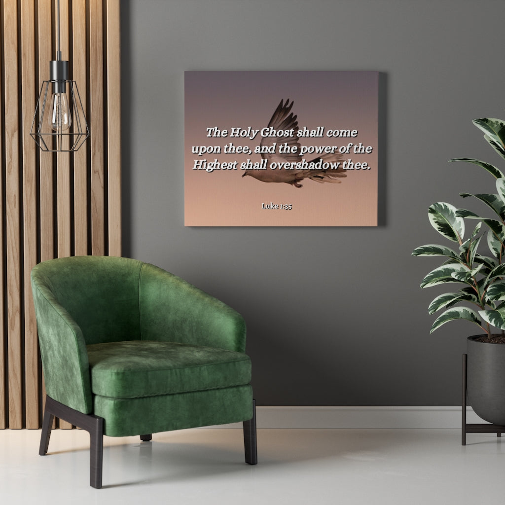 Scripture Walls The Highest Luke 1:35 Bible Verse Canvas Christian Wall Art Ready to Hang Unframed-Express Your Love Gifts