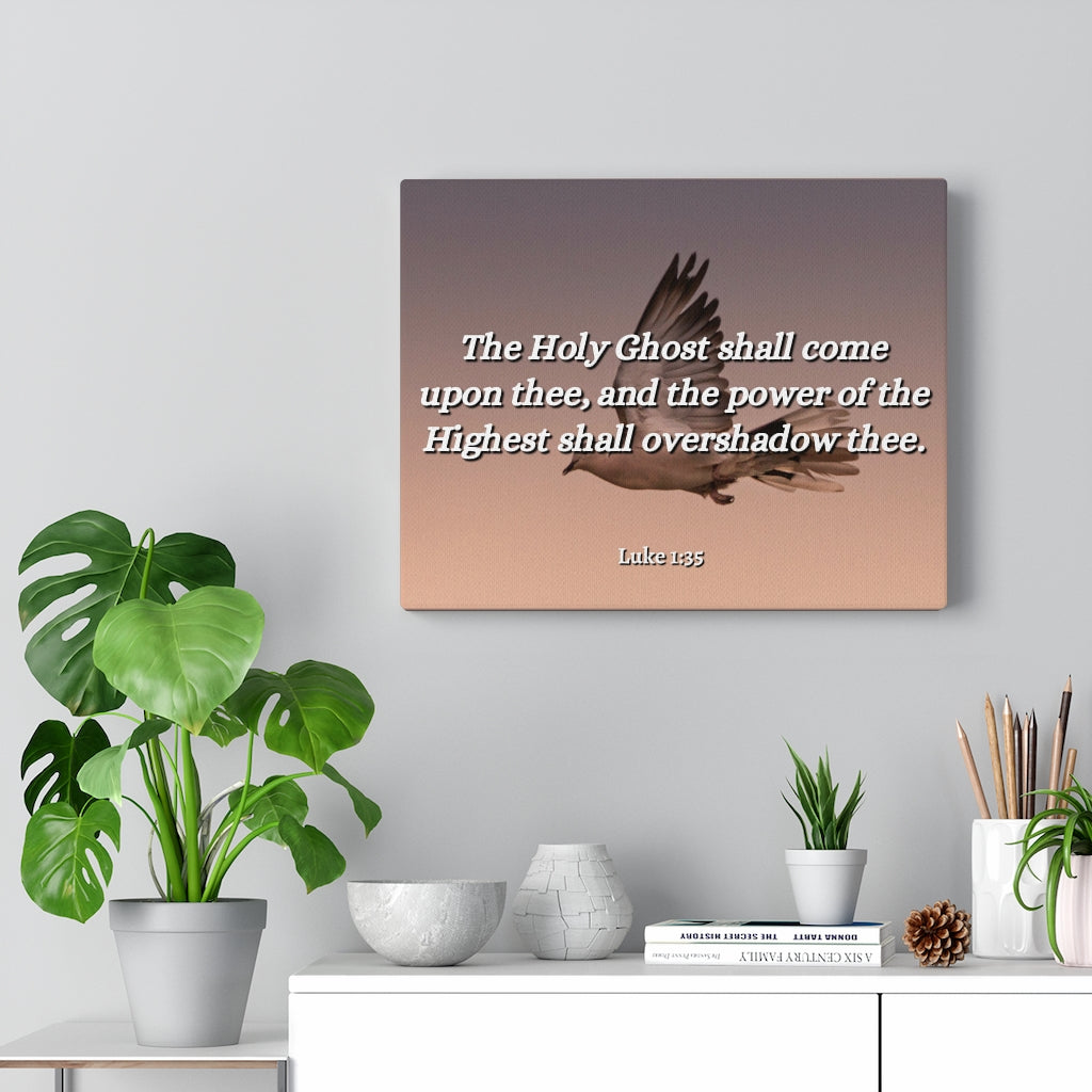 Scripture Walls The Highest Luke 1:35 Bible Verse Canvas Christian Wall Art Ready to Hang Unframed-Express Your Love Gifts