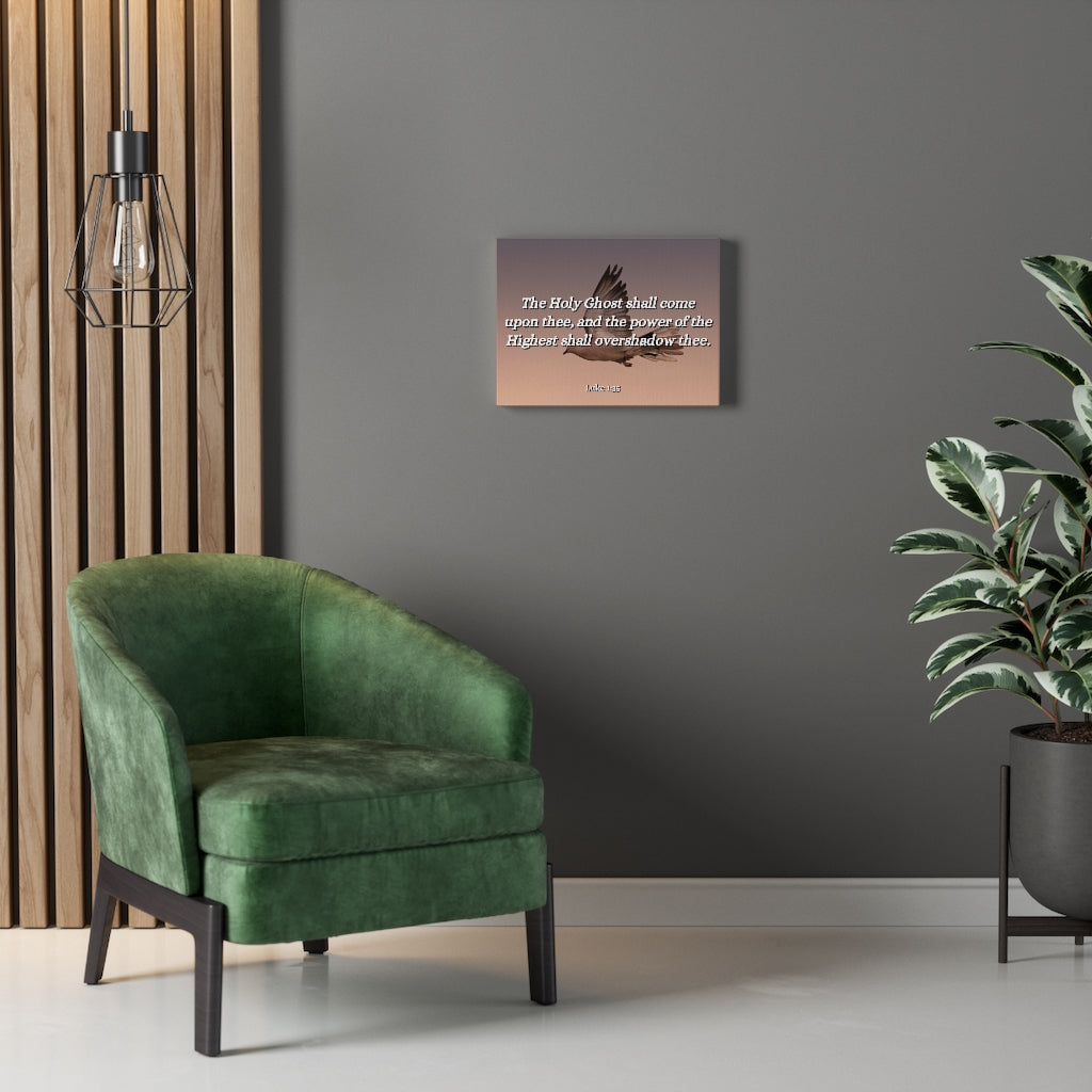 Scripture Walls The Highest Luke 1:35 Bible Verse Canvas Christian Wall Art Ready to Hang Unframed-Express Your Love Gifts