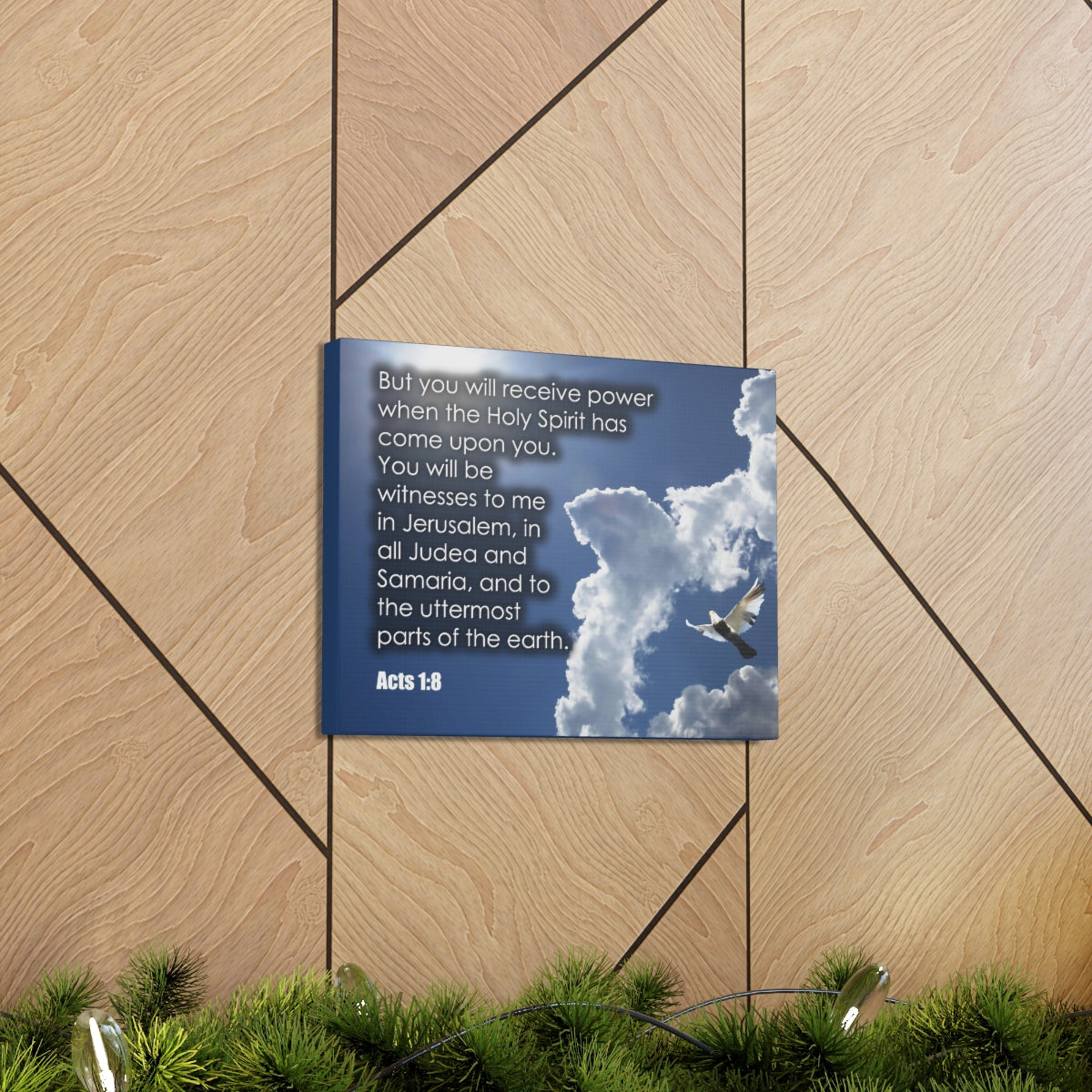 Scripture Walls The Holy Spirit Has Come Acts 1:8 Christian Wall Art Bible Verse Print Ready to Hang Unframed-Express Your Love Gifts