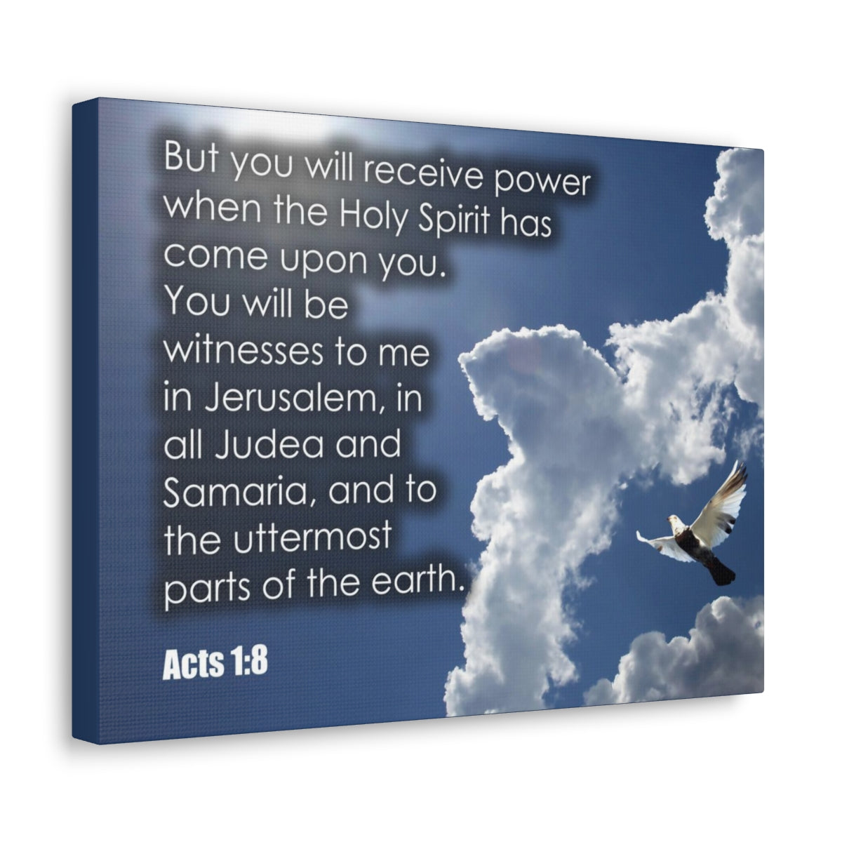 Scripture Walls The Holy Spirit Has Come Acts 1:8 Christian Wall Art Bible Verse Print Ready to Hang Unframed-Express Your Love Gifts