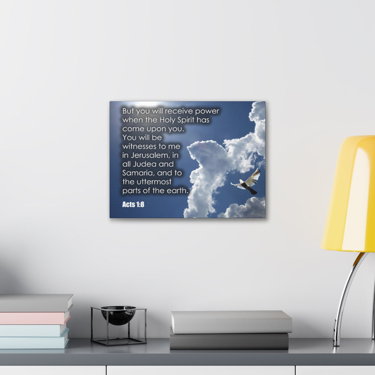 Scripture Walls The Holy Spirit Has Come Acts 1:8 Christian Wall Art Bible Verse Print Ready to Hang Unframed-Express Your Love Gifts