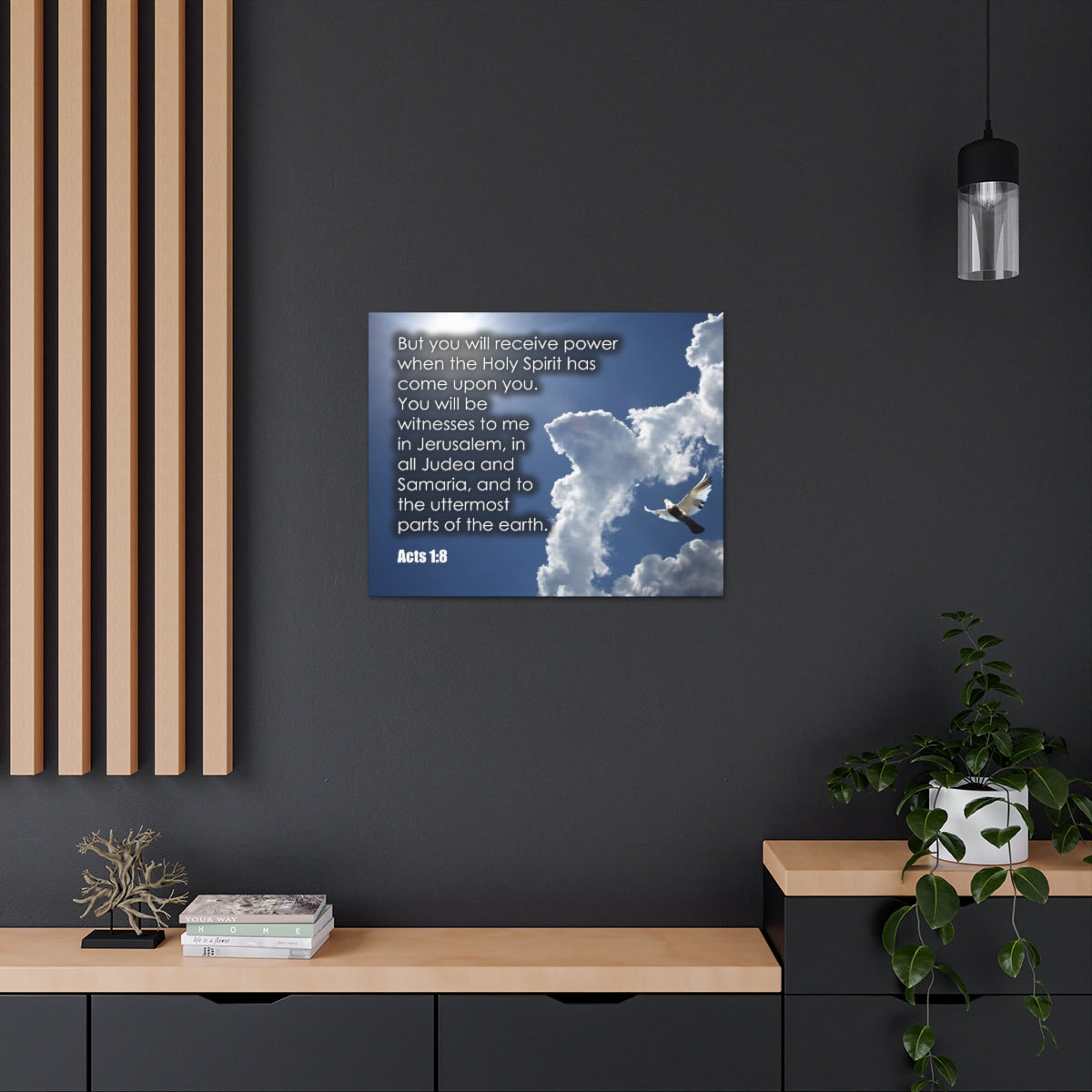 Scripture Walls The Holy Spirit Has Come Acts 1:8 Christian Wall Art Bible Verse Print Ready to Hang Unframed-Express Your Love Gifts