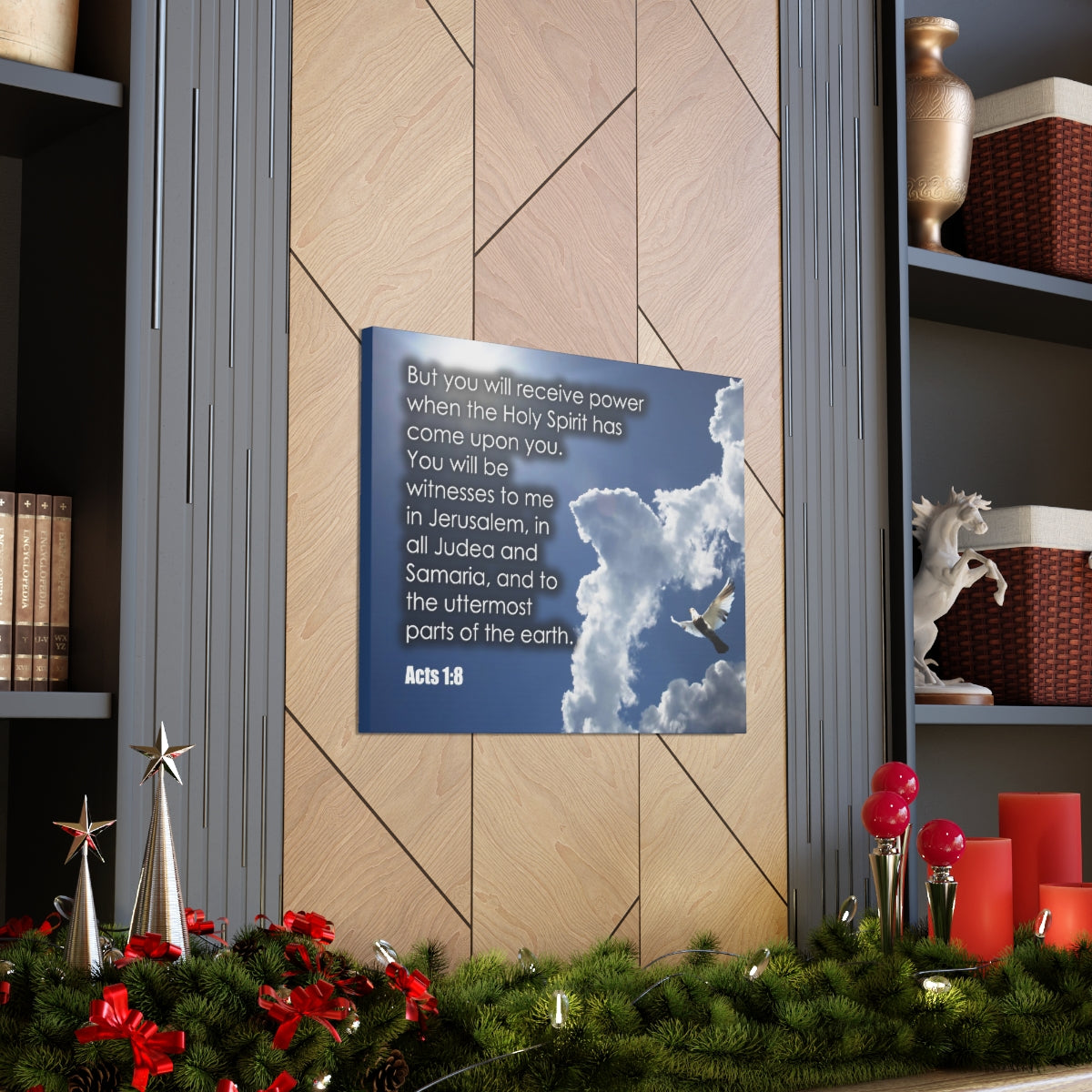 Scripture Walls The Holy Spirit Has Come Acts 1:8 Christian Wall Art Bible Verse Print Ready to Hang Unframed-Express Your Love Gifts