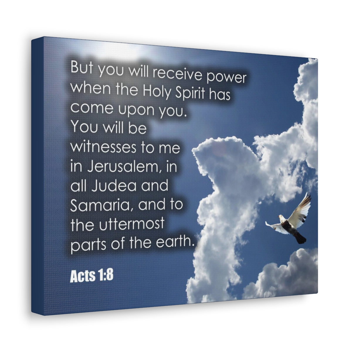 Scripture Walls The Holy Spirit Has Come Acts 1:8 Christian Wall Art Bible Verse Print Ready to Hang Unframed-Express Your Love Gifts