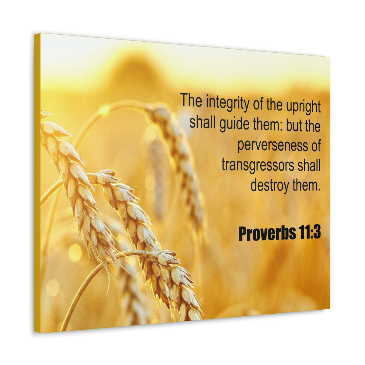 Scripture Walls The Integrity of The Upright Proverbs 11:3 Bible Verse Canvas Christian Wall Art Ready to Hang Unframed-Express Your Love Gifts