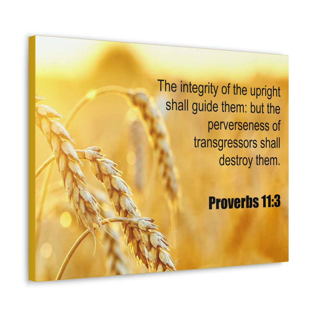 Scripture Walls The Integrity of The Upright Proverbs 11:3 Bible Verse Canvas Christian Wall Art Ready to Hang Unframed-Express Your Love Gifts