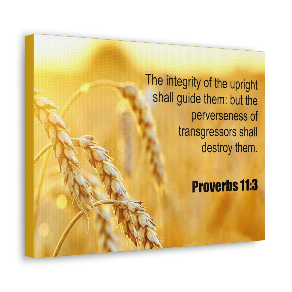 Scripture Walls The Integrity of The Upright Proverbs 11:3 Bible Verse Canvas Christian Wall Art Ready to Hang Unframed-Express Your Love Gifts