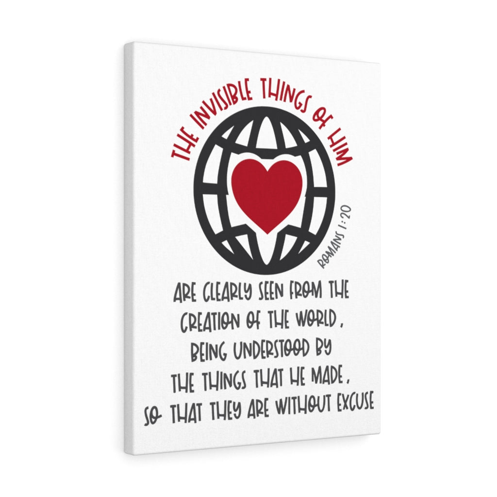 Scripture Walls The Invisible Things Romans 1:20 Bible Verse Canvas Christian Wall Art Ready to Hang Unframed-Express Your Love Gifts