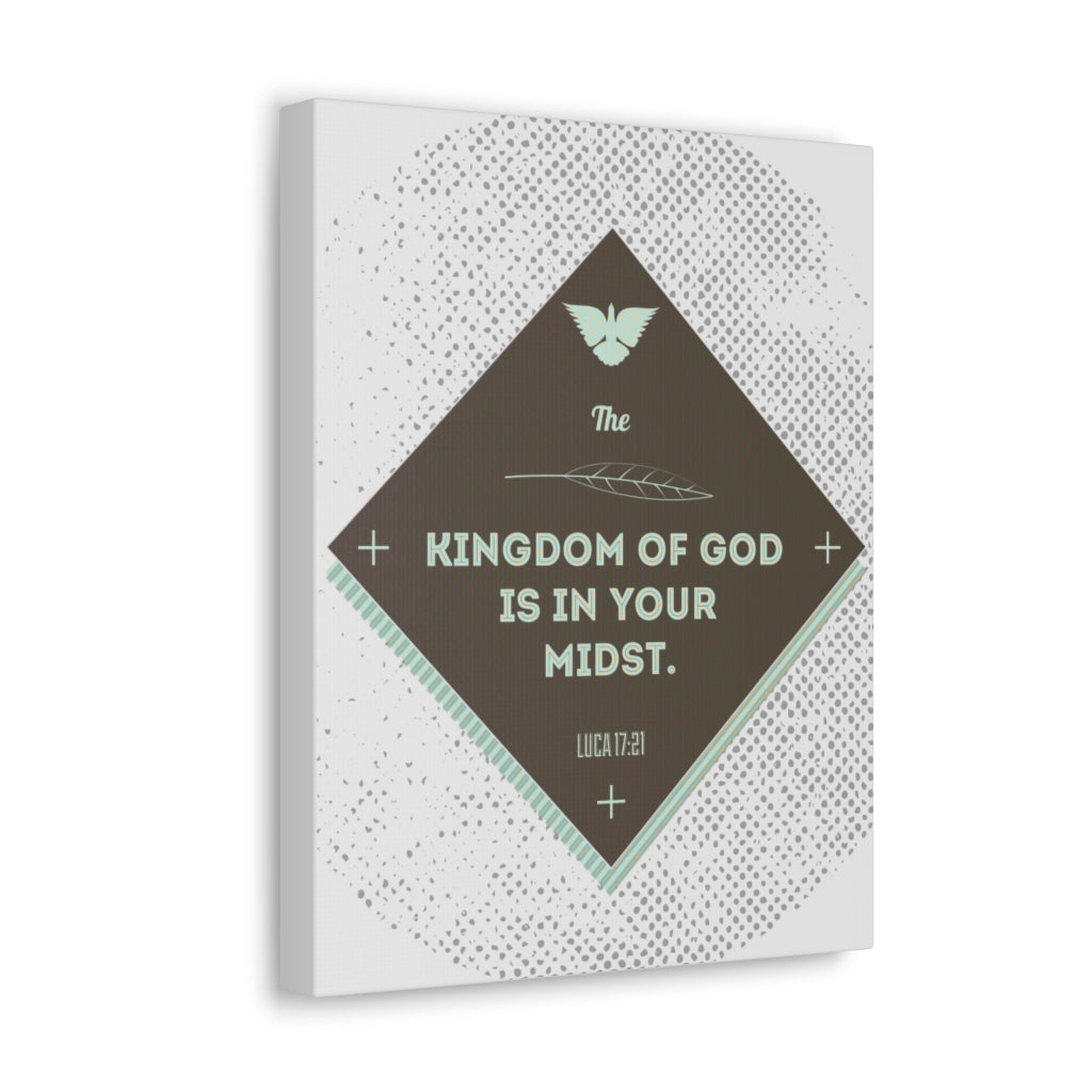 Scripture Walls The Kingdom Of God Luca 17:21 Bible Verse Canvas Christian Wall Art Ready To Hang Unframed-Express Your Love Gifts