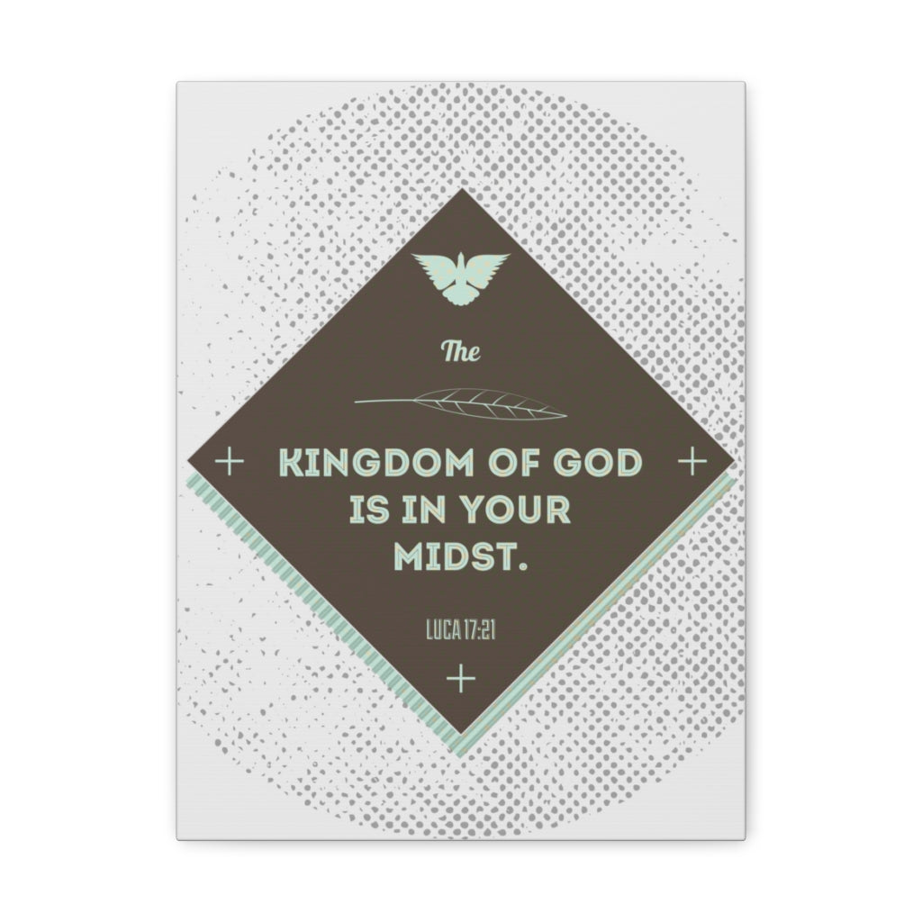 Scripture Walls The Kingdom Of God Luca 17:21 Bible Verse Canvas Christian Wall Art Ready To Hang Unframed-Express Your Love Gifts