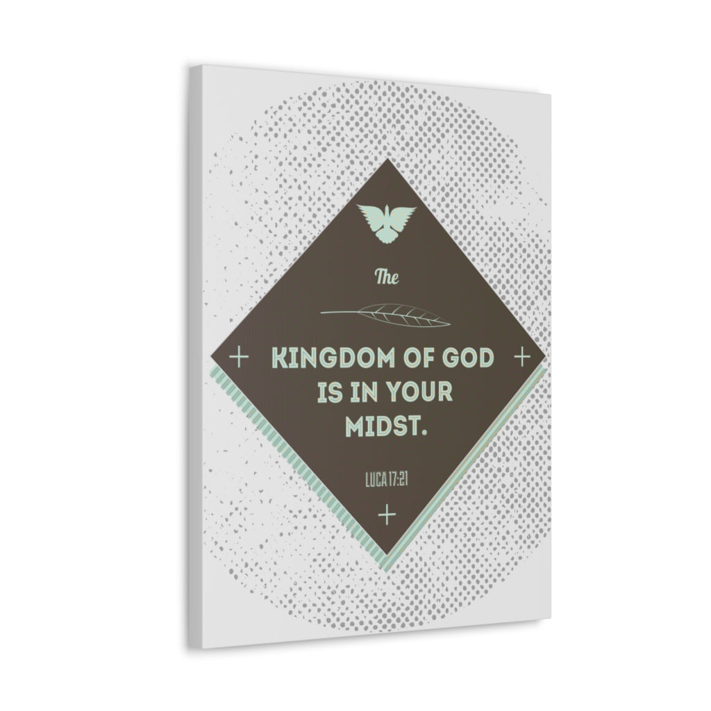 Scripture Walls The Kingdom Of God Luca 17:21 Bible Verse Canvas Christian Wall Art Ready To Hang Unframed-Express Your Love Gifts