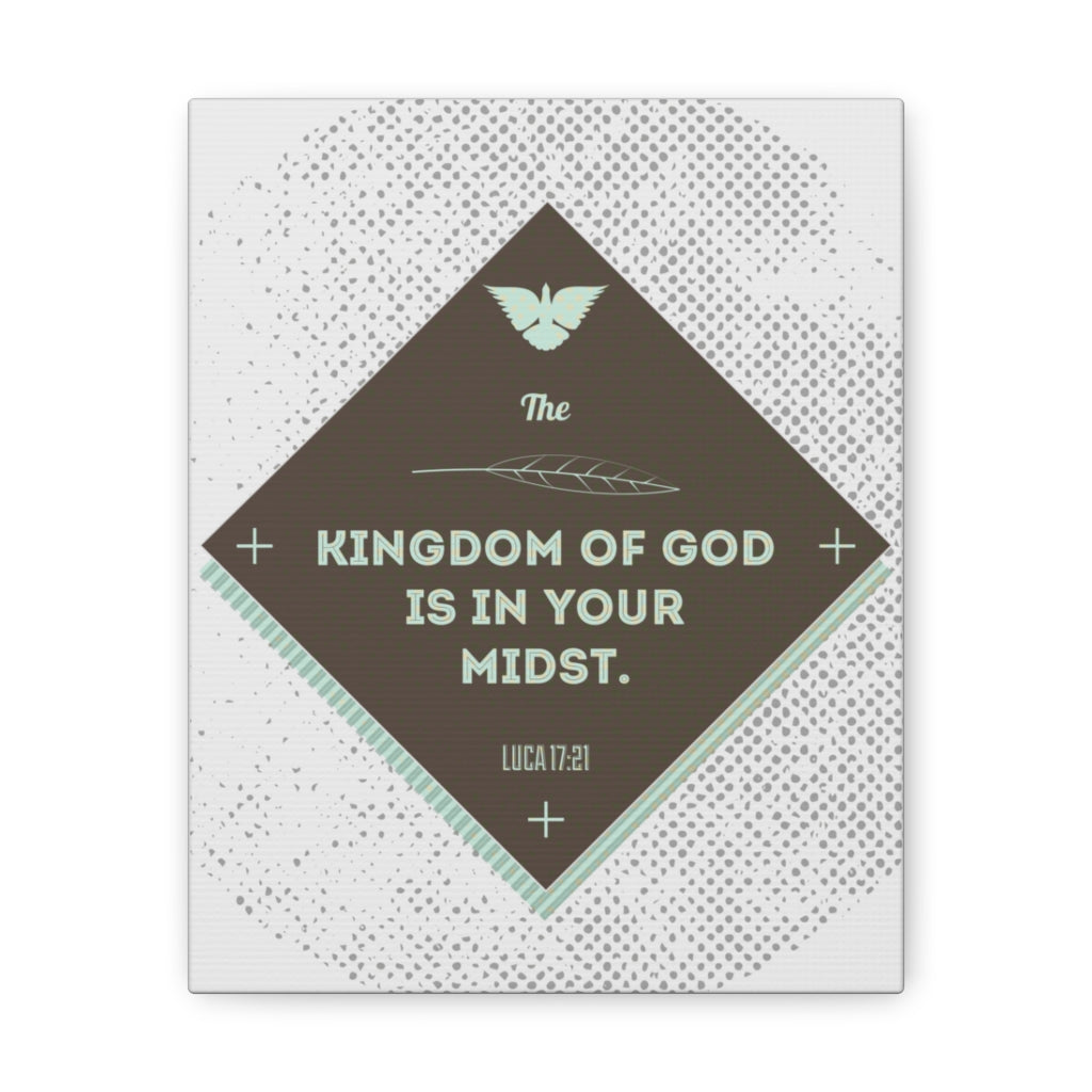 Scripture Walls The Kingdom Of God Luca 17:21 Bible Verse Canvas Christian Wall Art Ready To Hang Unframed-Express Your Love Gifts