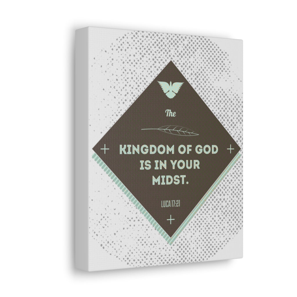 Scripture Walls The Kingdom Of God Luca 17:21 Bible Verse Canvas Christian Wall Art Ready To Hang Unframed-Express Your Love Gifts