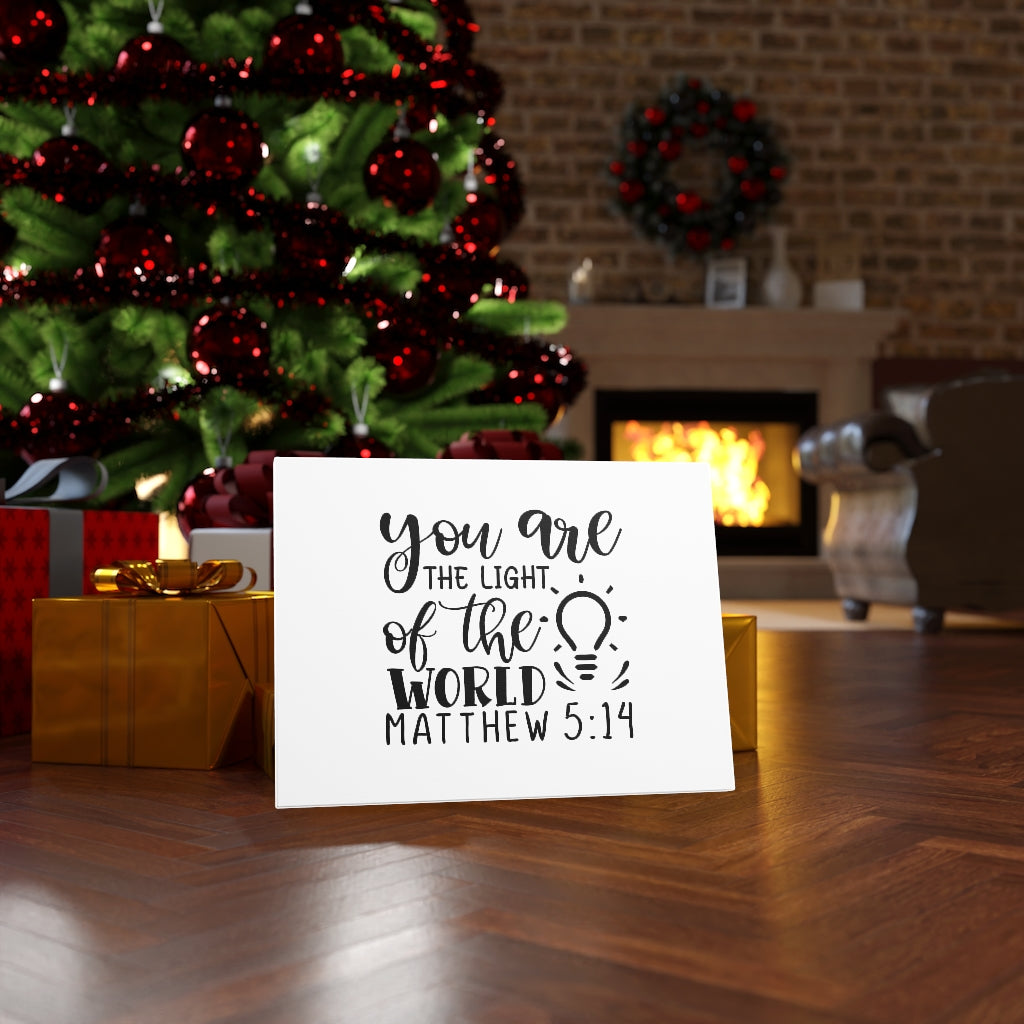 Scripture Walls The Light Of The World Matthew 5:14 Bible Verse Canvas Christian Wall Art Ready to Hang Unframed-Express Your Love Gifts