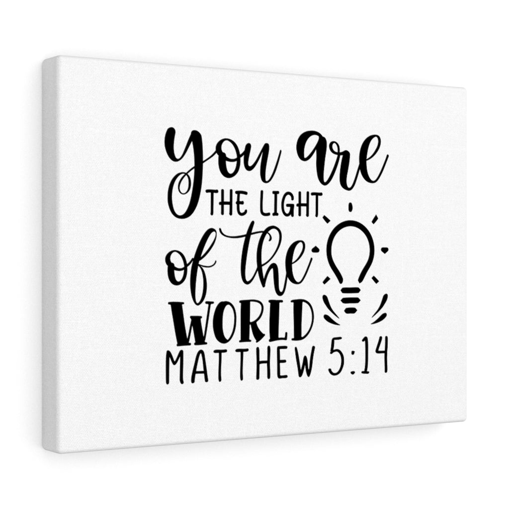 Scripture Walls The Light Of The World Matthew 5:14 Bible Verse Canvas Christian Wall Art Ready to Hang Unframed-Express Your Love Gifts