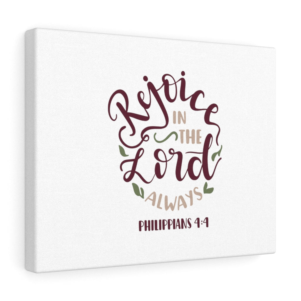 Scripture Walls The Lord Always Philippians 4:4 Bible Verse Canvas Christian Wall Art Ready to Hang Unframed-Express Your Love Gifts