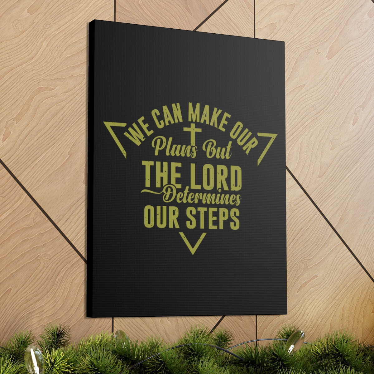Scripture Walls The Lord Determines Psalm 119:105 Christian Wall Art Bible Verse Print Ready to Hang Unframed-Express Your Love Gifts