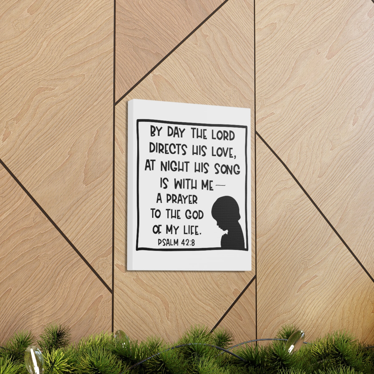 Scripture Walls The Lord Directs Psalm 42:8 Christian Wall Art Print Ready to Hang Unframed-Express Your Love Gifts