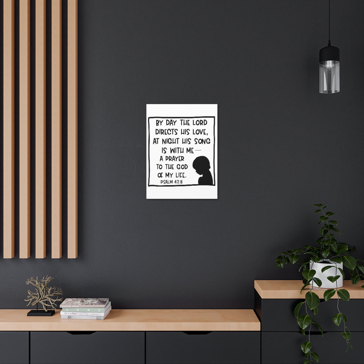 Scripture Walls The Lord Directs Psalm 42:8 Christian Wall Art Print Ready to Hang Unframed-Express Your Love Gifts