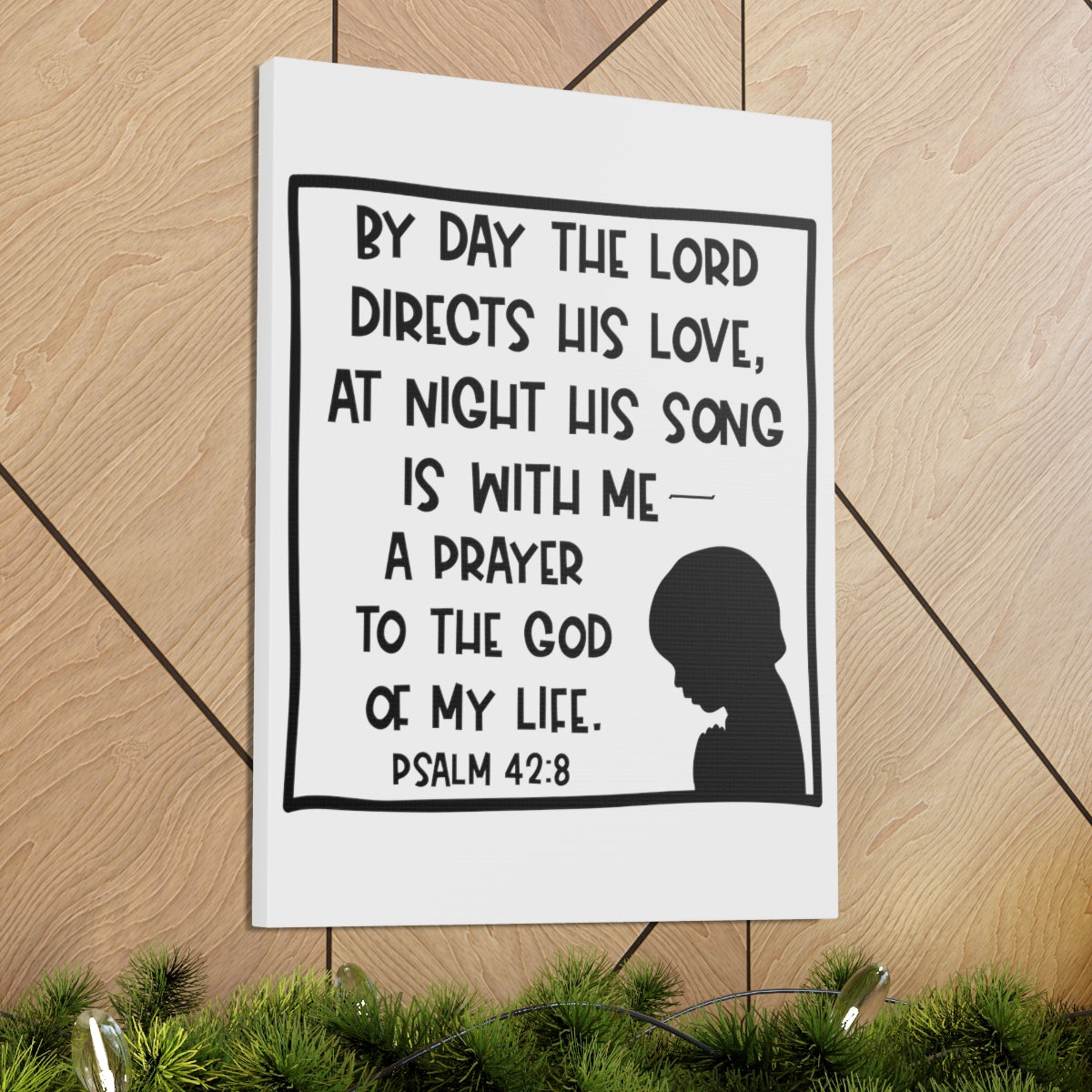 Scripture Walls The Lord Directs Psalm 42:8 Christian Wall Art Print Ready to Hang Unframed-Express Your Love Gifts