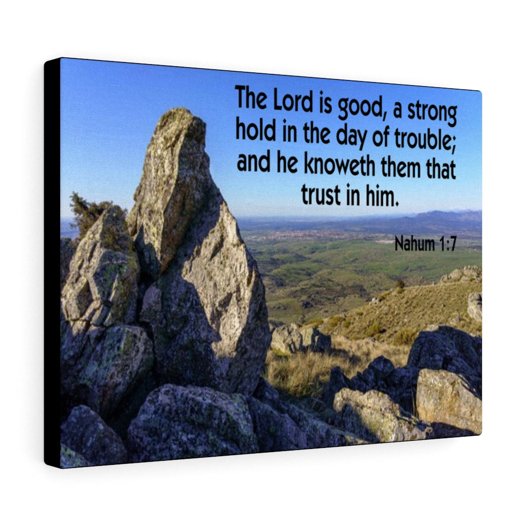 Scripture Walls The Lord is Good Nahum 1:7 Wall Art Christian Home Decor Unframed-Express Your Love Gifts