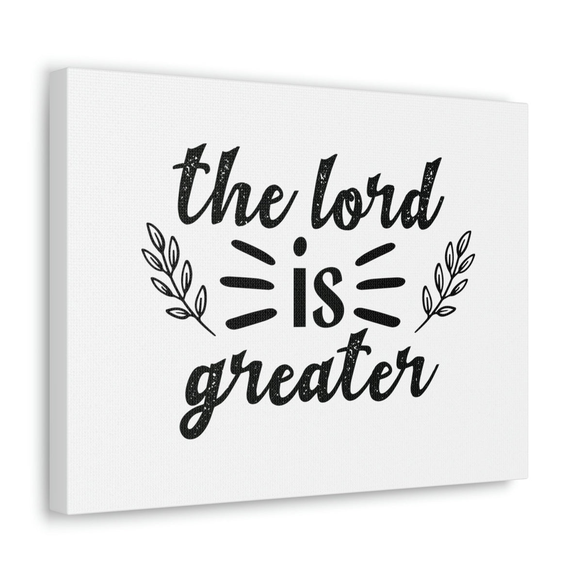 Scripture Walls The Lord Is Greater 1 John 1:5 Christian Wall Art Bible Verse Print Ready to Hang Unframed-Express Your Love Gifts