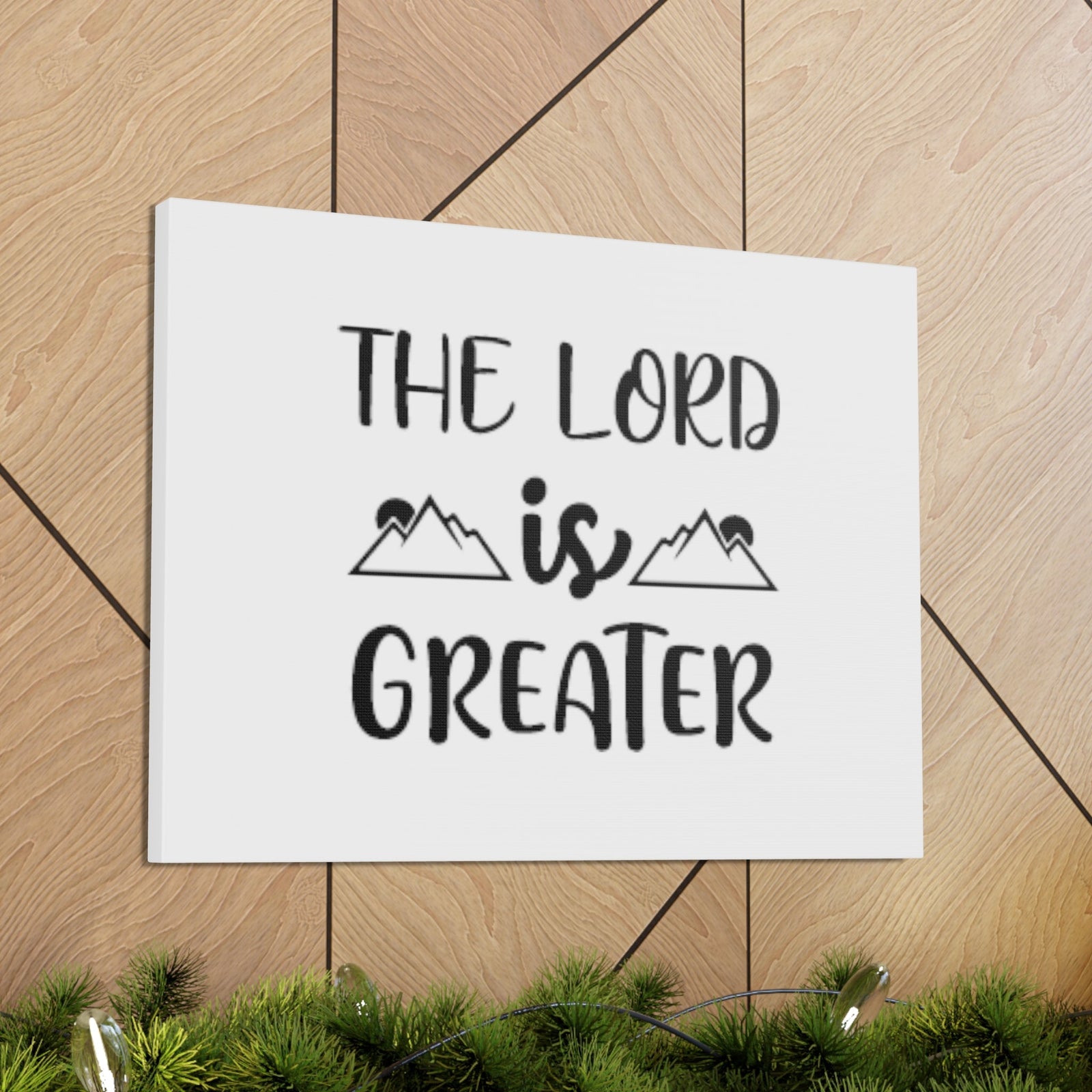 Scripture Walls The Lord Is Greater Psalm 96:4 Christian Wall Art Bible Verse Print Ready to Hang Unframed-Express Your Love Gifts