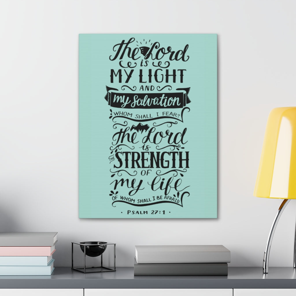 Scripture Walls The Lord Is My Light Psalm 27 :1 Christian Wall Art Bible Verse Print Ready To Hang Unframed-Express Your Love Gifts