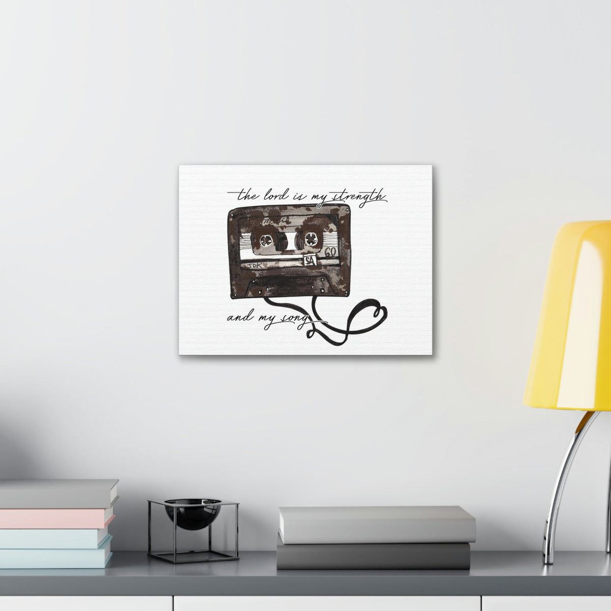 Scripture Walls The Lord Is My Strength And My Song Exodus 15:2 Christian Wall Art Bible Verse Print Ready to Hang Unframed-Express Your Love Gifts