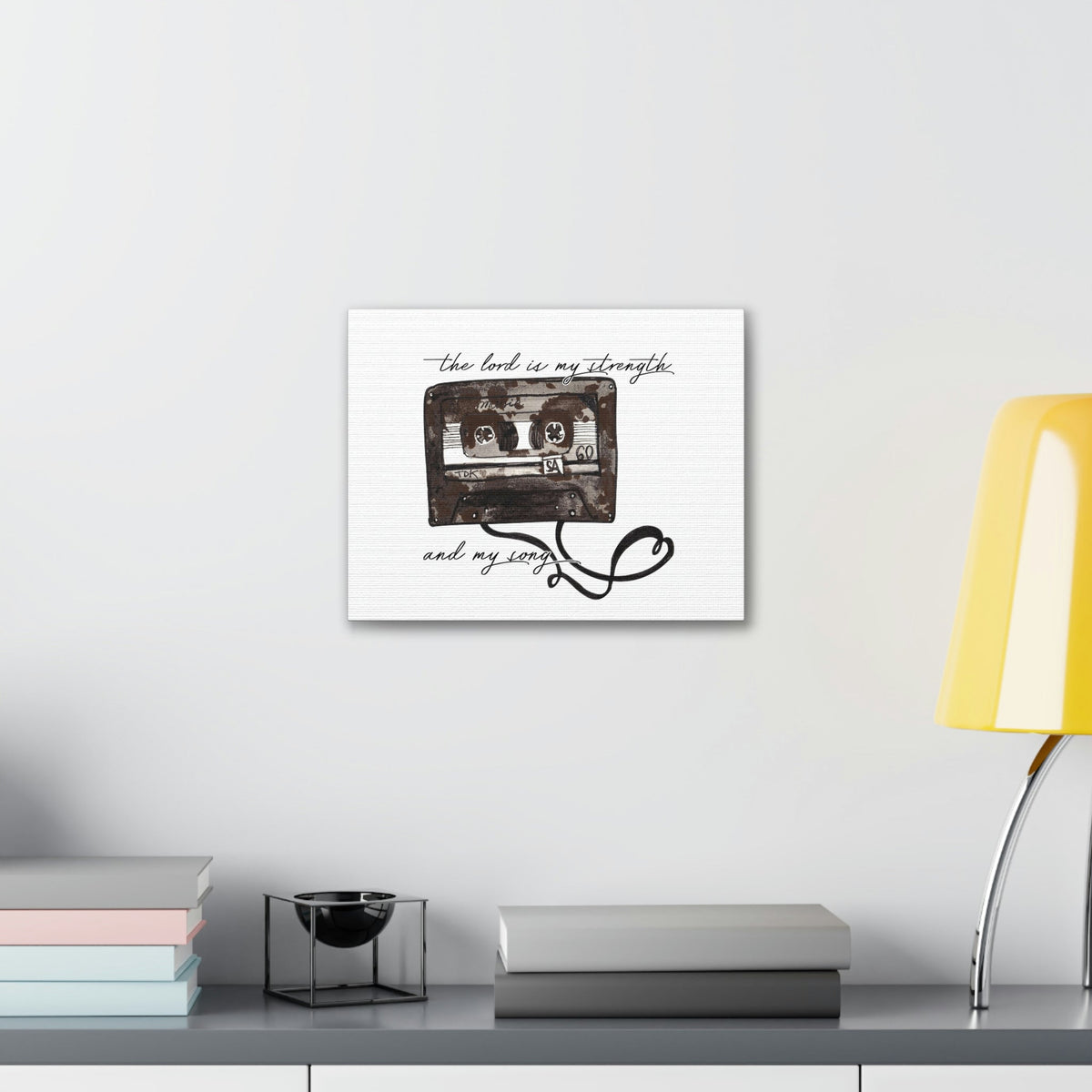Scripture Walls The Lord Is My Strength And My Song Exodus 15:2 Christian Wall Art Bible Verse Print Ready to Hang Unframed-Express Your Love Gifts